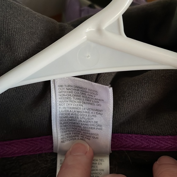 North Face charcoal gray hoodie size small - Picture 6 of 6